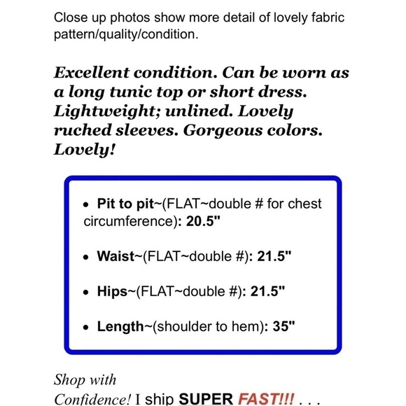 Urban Coco Sz L Floral Scarf Print Tassel Shift Tunic Dress Teal Turquoise - Picture 2 of 6